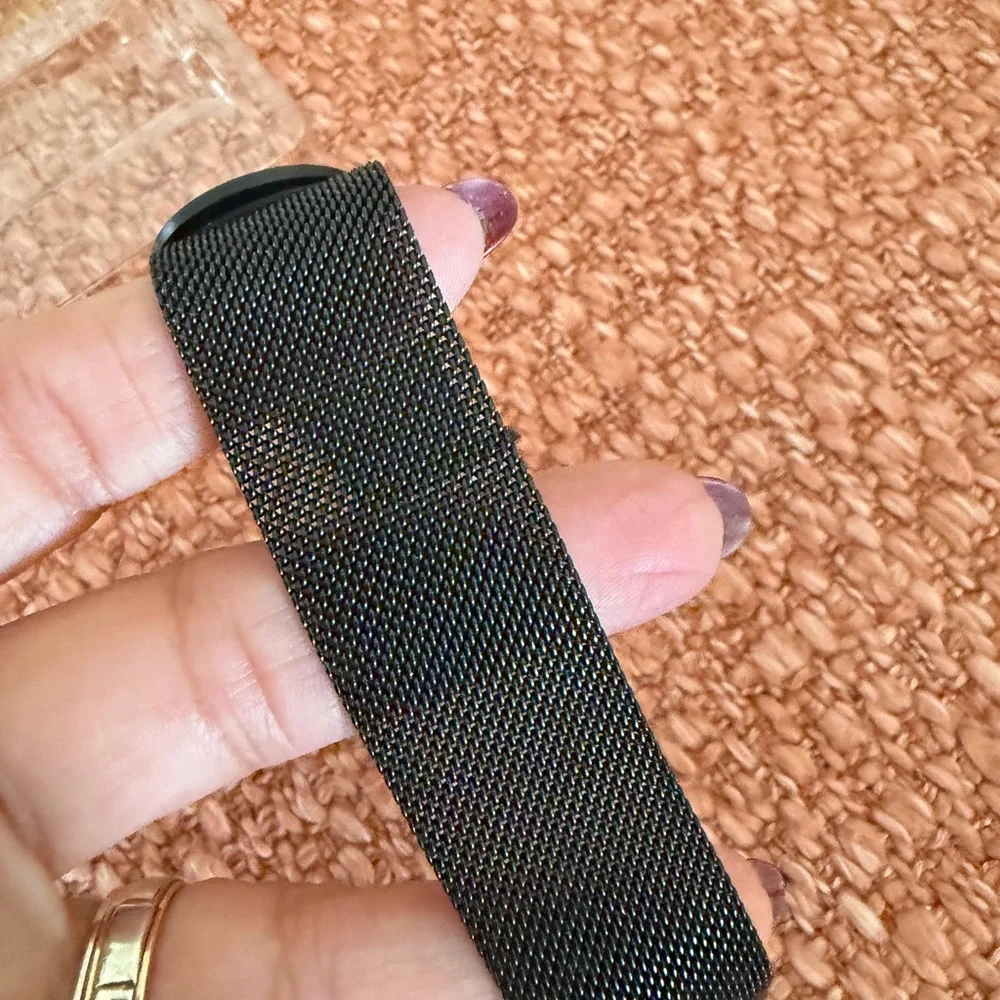 Stainless Steel Black Mesh Loop for Apple Watch